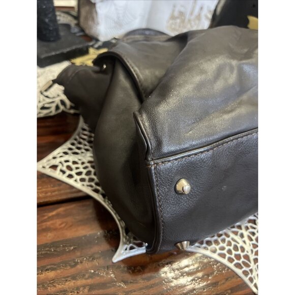 Rebels Firenze Black Italian Leather Handbag Shoulder Bag Purse - Picture 4 of 16